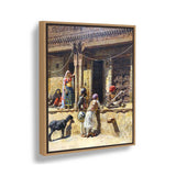 A Cultural Exchange - Floating Framed Canvas