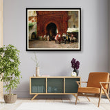 The Arrival At The Gate - Framed Wall Art