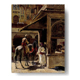 Market Scene In India - Wall Canvas