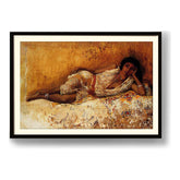 Reclining Beauty - Framed Wall Art