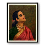 Elegant Woman In Traditional Attire - Framed Wall Art