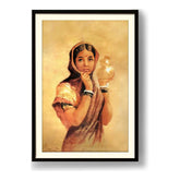 The Girl With The Pot - Framed Wall Art