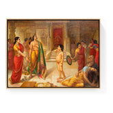 The Grief Of A Family - Floating Framed Canvas