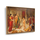 The Grief Of A Family - Floating Framed Canvas