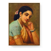 Contemplative Beauty - Floating Framed Canvas