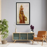 Woman With Water Pots - Framed Wall Art