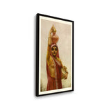 Woman With Water Pots - Framed Wall Art