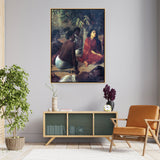 Sita Waiting - Floating Framed Canvas