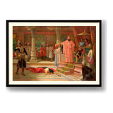 The Royal Court Scene - Framed Wall Art