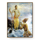 Divine Encounter - Floating Framed Canvas