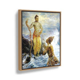 Divine Encounter - Floating Framed Canvas