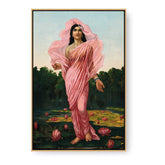 Lotus Goddess - Floating Framed Canvas