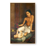 Mother And Child - Floating Framed Canvas