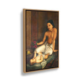 Mother And Child - Floating Framed Canvas