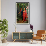 Two Women In Traditional Attire - Framed Wall Art