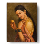 Woman Holding A Fruit1 - Wall Canvas