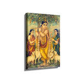 Divine Flute Player - Wall Canvas