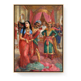 Royal Encounter - Floating Framed Canvas