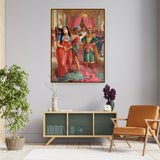 Royal Encounter - Floating Framed Canvas