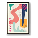 Kiran - Valipa - Abstract Forms In Color - Framed Wall Art