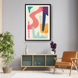 Abstract Forms In Color - Framed Wall Art