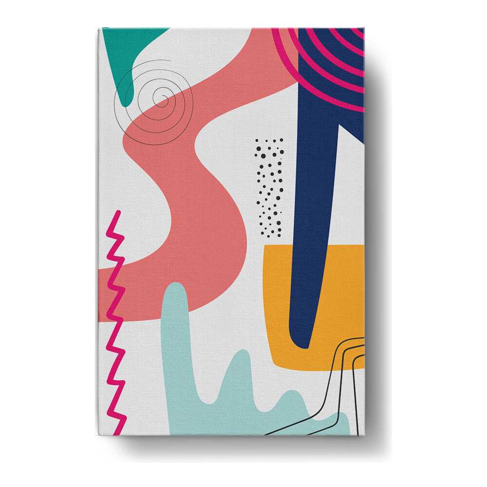 Kiran - Valipa - Abstract Forms In Color - Wall Canvas