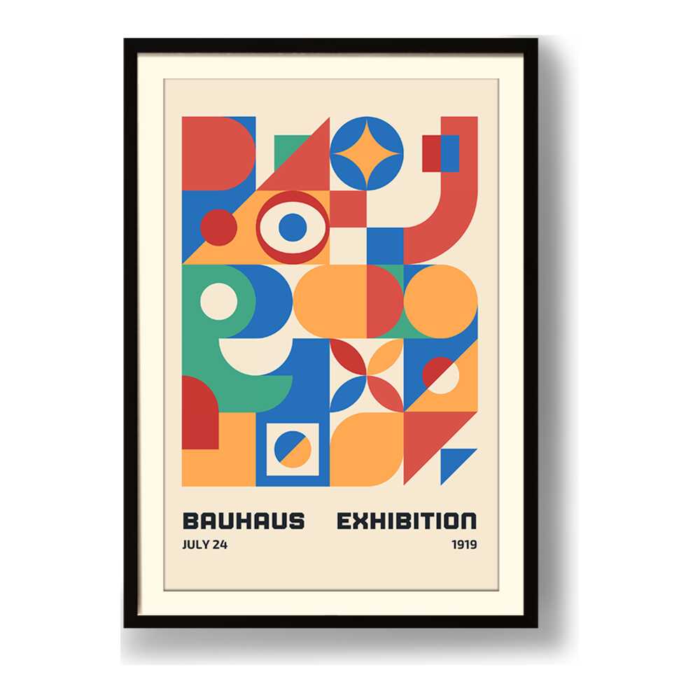Kiran - Valipa - Bauhaus Exhibition Poster 4 - Framed Wall Art