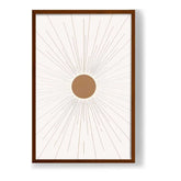Kiran - Valipa - Radiant Sunburst 1 - Framed Canvas
