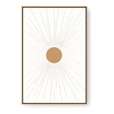 Kiran - Valipa - Radiant Sunburst 1 - Floating Framed Canvas