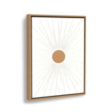Radiant Sunburst 1 - Floating Framed Canvas