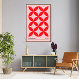 Bauhaus Pattern - Floating Framed Canvas