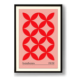 Kiran - Valipa - Bauhaus Pattern - Framed Wall Art