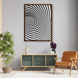 Hypnotic Swirls - Framed Canvas