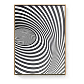 Kiran - Valipa - Hypnotic Swirls - Floating Framed Canvas