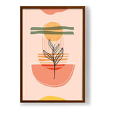 Kiran - Valipa - Serene Plant Form - Framed Canvas