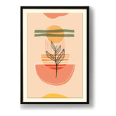 Kiran - Valipa - Serene Plant Form - Framed Wall Art