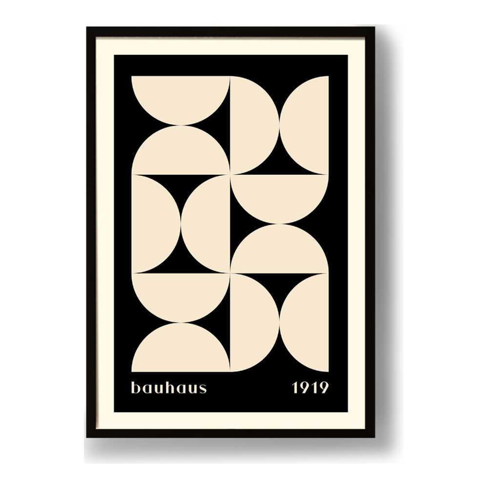 Kiran - Valipa - Bauhaus Design 1 - Framed Wall Art