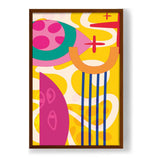 Kiran - Valipa - Vibrant Shapes - Framed Canvas