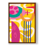 Kiran - Valipa - Vibrant Shapes - Framed Canvas