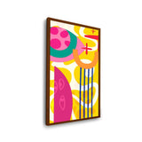 Vibrant Shapes - Framed Canvas