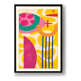 Kiran - Valipa - Vibrant Shapes - Framed Wall Art
