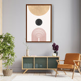 Geometric Harmony 10 - Framed Canvas