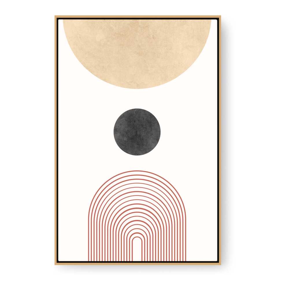 Kiran - Valipa - Geometric Harmony 10 - Floating Framed Canvas