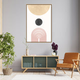Geometric Harmony 10 - Floating Framed Canvas