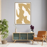 Abstract Organic Shapes - Floating Framed Canvas