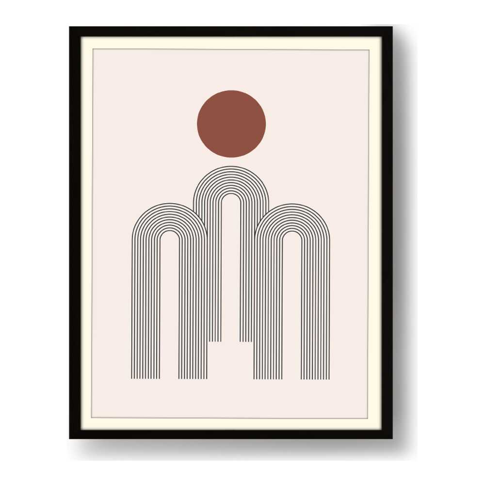 Kiran - Valipa - Geometric Harmony 8 - Framed Wall Art