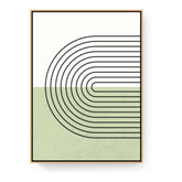 Kiran - Valipa - Geometric Harmony 9 - Floating Framed Canvas