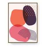 Kiran - Valipa - Colorful Shapes 1 - Floating Framed Canvas