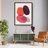 Colorful Shapes 1 - Framed Wall Art