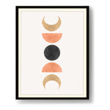 Phases Of The Moon Phases - Framed Wall Art
